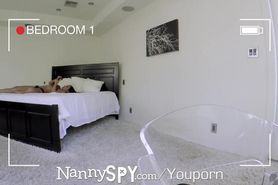 NannySpy Big boobs nanny Amia Miley caught on hidden cams
