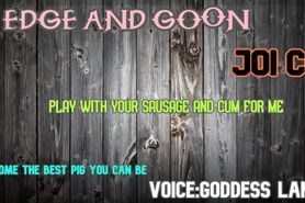 EDGE AND GOON AND CUM PIGGIE STYLE JOI CEI