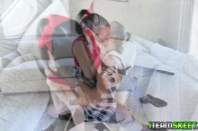 Teacher loves fucking his student and making her moan in delight