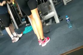 Naughty perv guy in the gym