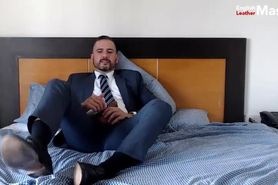 Suited Businessman - Barefoot suited, gassy farts preview