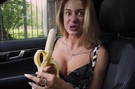 Banana Sucking Short Clip ASMR (What's her name?)