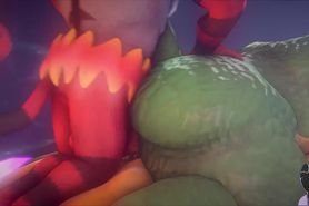 Incineroar and Bowser Double Team King K. Rool