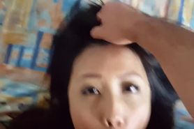 MY ASIAN HOTWIFE BEGS FOR MY BOSS TO CUM IN SWAG