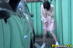 Classy Japanese babes pee and get spied on