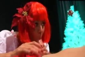 Candy Cane of Santa Get Sucked By Her Elf