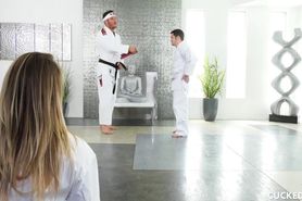 Big Boob Blonde Brett Rossi Prefers Karate Dick Over Cucked Husband'S