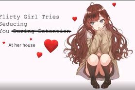 ASMR Flirty Girl Tries With You At Her House (  Audio
