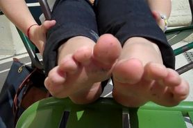 Kate's Sweaty Candid Soles