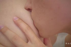 sucking licking biting nipples loud moans female orgasm perfect skinny tits 4K - THE SEX CREATOR