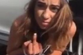 Chica Banger Girl Pissing in Public