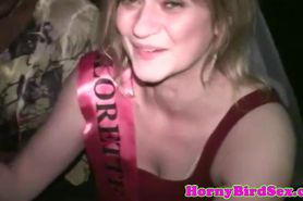 Real bbw amateur gets facialized at blowjob party