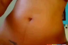 Beautiful Latina on cam with amazing tits