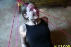 Naked teen bends over - video 31