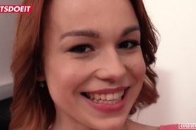 LETSDOEIT - Redhead Teen Rebeca Tries Anal For The First Time At Casting!