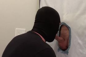 Sucking a big load out of a verbal married guy at my glory hole