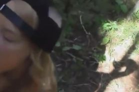 Blowjob out in the nature