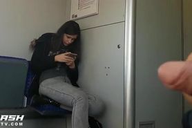 Dickflash Teen on Train