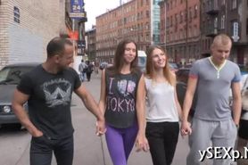 Whores crave for group sex - video 49