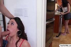 Sexy brunette Quin gets fucked after caught being naughty