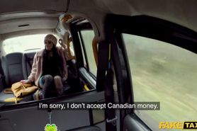 Fake Taxi Canadian babe Karma Synn rides the Bishop rough