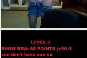 Sexy girl shows off on Omegle