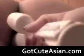 Asian Teen Lesbians Skewer Their Pussies part1