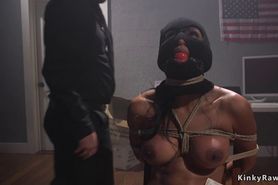 Huge tits protester anal fucked bdsm