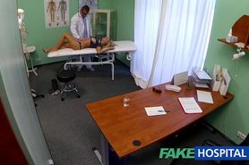 FakeHospital Dizzy young blonde takes a creampie and starts to fall for the doctor