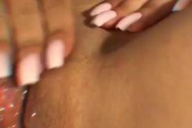 1st time with new toy, vibrating my pussy and asshole, pussy rub and vibrating clit orgasm