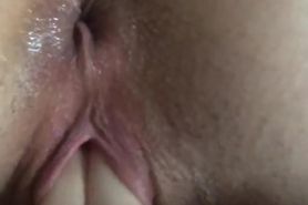 Tiny teen plays with her tight pussy til her big bf dicks her down