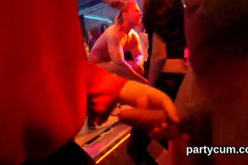 Naughty sweeties get completely wild and undressed at hardcore party