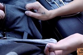 Smoking hot Audrey Royal gets horny in a strangers car