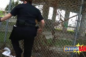 Cops harass a black man into bed - video 1
