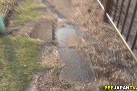 Watched asian urinating - video 1