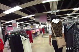 Enchanting czech cutie is tempted in the supermarket and drilled in pov