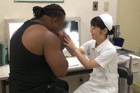 A Cute Japanese Nurse Slammed By Big Black Cock