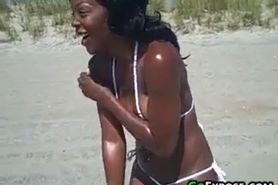 Black Woman On The Beach