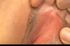 Shino Nakamura gets cum on fucked shaved crack from sucked dick