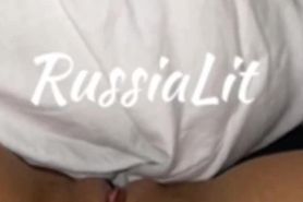 RUSSIA LIT Show Off Her  New Pussy Piercing