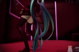 MMD SEX Hatsune Miku - Transparent Dress with Bad Guy (feat. Young Angela)