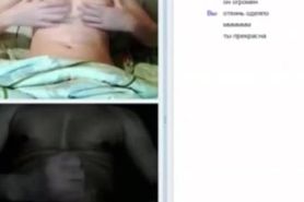 Russian Omegle Teen Plays With Me