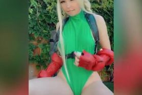 Belle Delphine hot street fighter cosplay (only fans)