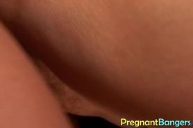 Pregnant babe needs a big cock balls deep in her