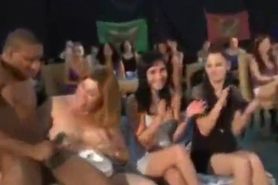 Horny Chicks Eat Cum At Party