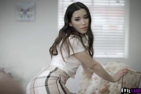 Teen slut Aria Lee seduces married guy neighbor