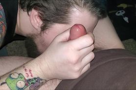 Sucking My Thick Hung High School Gamer Buddy While Visiting