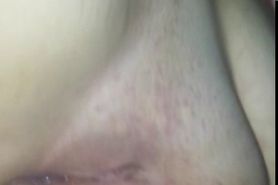 Mike's cum inside my wife's pussy
