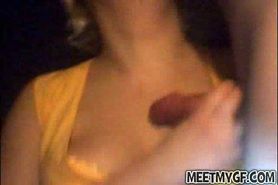 Russian babe sucks dick on webcam