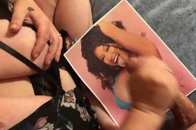 The wife stroking my dick to cum tribute Nicki Minaj